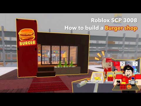 Building a Burger Shop in Roblox 3008! | Roblox SCP 3008 House ideas
