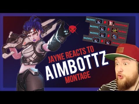 Jayne reacts to my Widowmaker montage - Overwatch