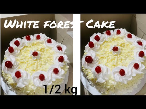 1/2kg white Forest Cake