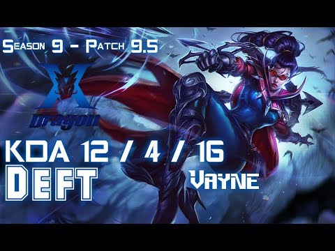 KZ Deft VAYNE vs KAI'SA ADC - Patch 9.5 KR Ranked