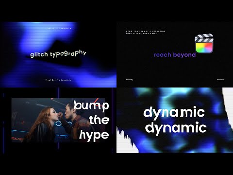 Glitch Typography Modular Template for Final Cut Pro — MotionVFX