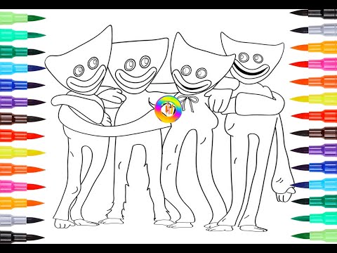 Huggy Wuggy Coloring Pages ( Poppy Playtime ) Song: Culture Code - Not Giving In [NCS Release]