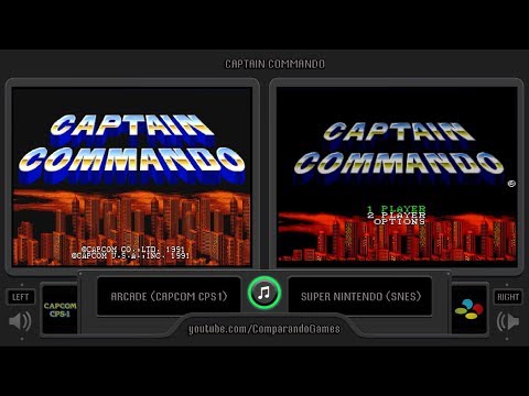 Captain Commando (Arcade vs SNES) Side by Side Comparison