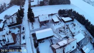 preview picture of video 'CX-20 + SJ4000 Ebersdorf im Schnee'