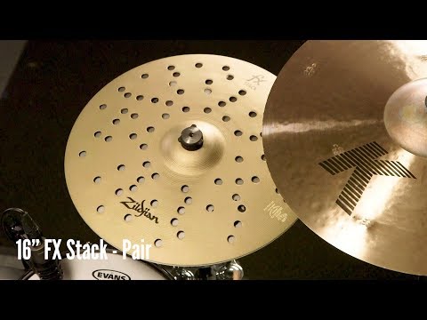 Zildjian Sound Lab: 16" FX Stack | Pair & HiHat (Played on Kit)