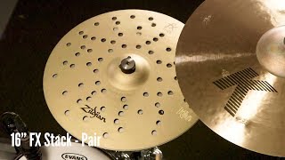 Video thumbnail for Zildjian Sound Lab: 16" FX Stack | Pair & HiHat (Played on Kit) by Avedis Zildjian Company