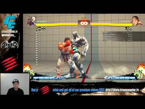 Seth Basics Tutorial #2 w/ MCZ DMG @OnlineTony_ - EX Shoryuken Super Street Fighter 4 Arcade Edition