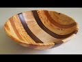 007 Pallet Wood Bowl (with Walnut, Maple, and Cherry) - Woodturning