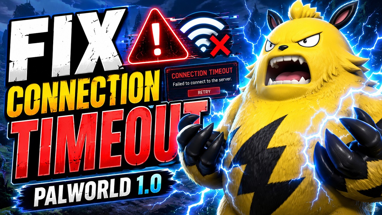 Palworld 1.0 | FIX: Connection Timed Out Error on Steam PC🎮🔥