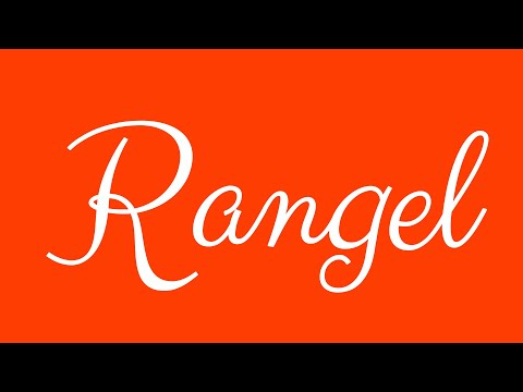 Learn how to Write the Name Rangel Signature Style in Cursive Writing