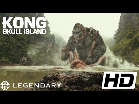 Kong skull island (2017) FULL HD 1080p - Kong vs mire squid Legendary movie clips