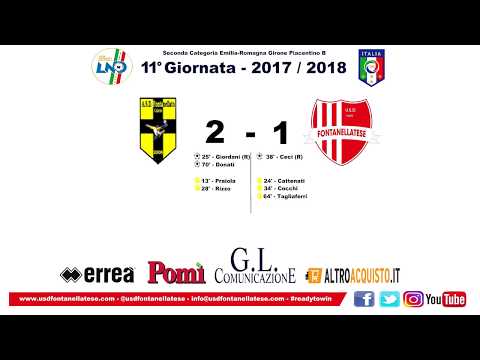 Fontanellato vs Fontanellatese 2-1 - All goals - Seconda categoria 19/11/2017