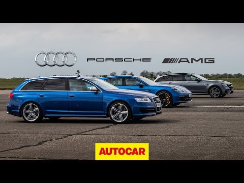 Drag Race: Tuned V10 Audi RS6 vs AMG E63 S vs Porsche Panamera Turbo | Autocar