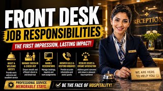 Front Desk Agent Job Responsibilities | Front Desk Job Real Duties Growth & Salary | Job Interview