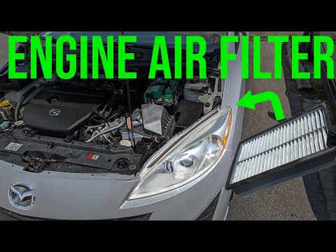 How to Replace Engine Air Filter - Mazda 5 (2011-2017)