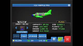 Two recommended airplanes for level 10 to 15 (pocket planes)