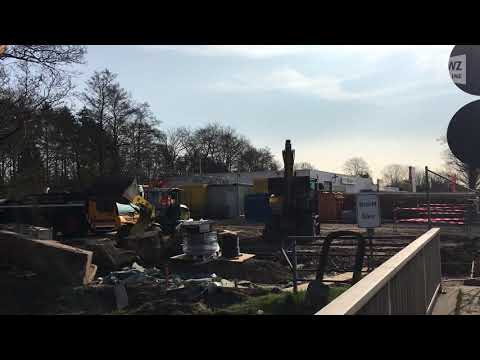 Großbaustelle an der Nordbäke in Apen