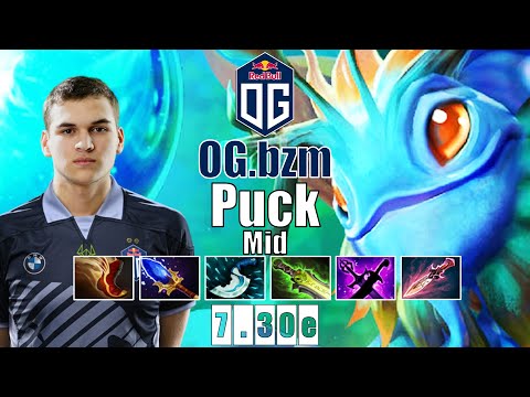 Puck Mid | OG.bzm | BZM GOD 16 KILLS MID PUCK COMEBACK GAME | 7.30e Gameplay Highlights
