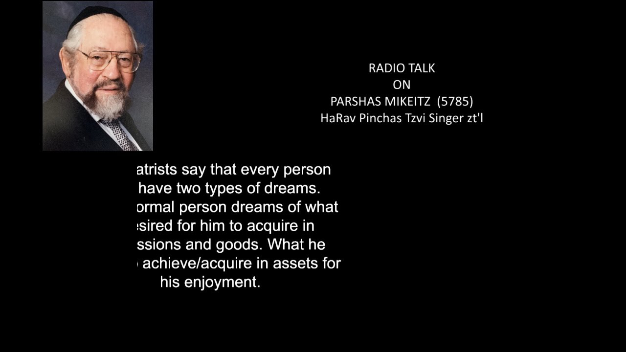 RADIO TALK ON PARSHAS MIKEITZ & SHABBOS CHANUKAH (5785) (with English subtitles)