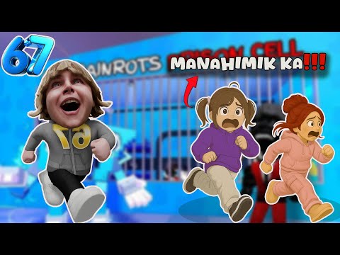 Kinulong kami ni 67 Kid sa Prison Run in Roblox | 67 Kid's Prison Run | Roblox Tagalog