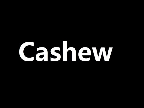 How to pronounce cashew | English Word Pronunciation Guide