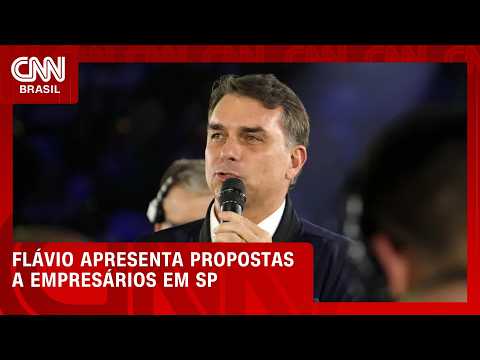 Eleições 2026: Flávio Bolsonaro apresenta propostas a empresários de SP em jantar | CNN 360°