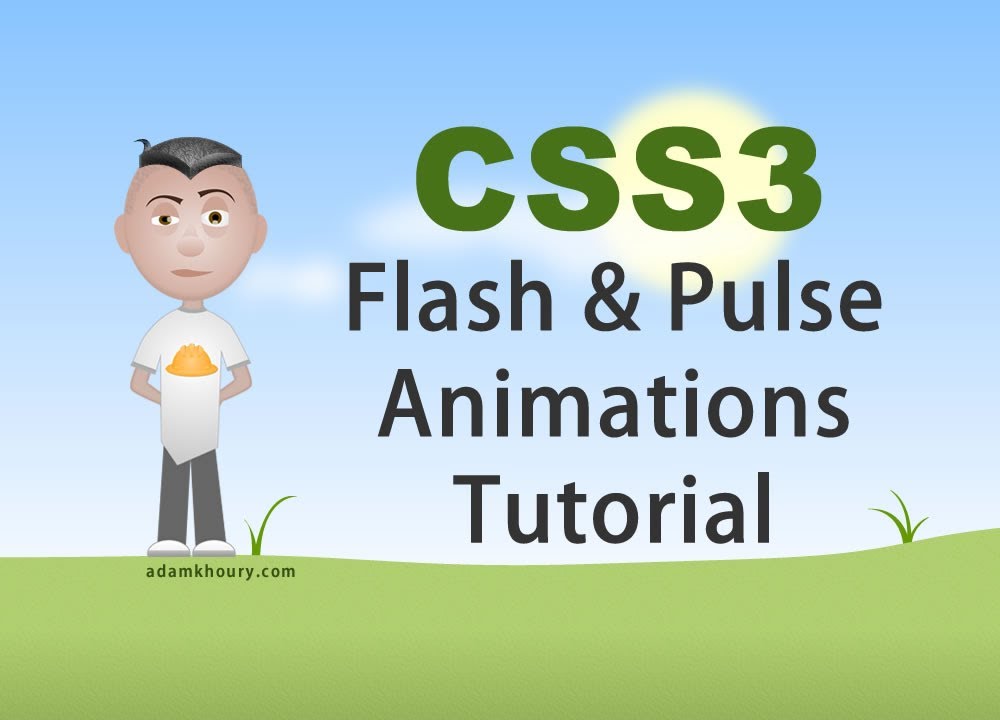 CSS3 Flash and Pulse Effects Animation Tutorial