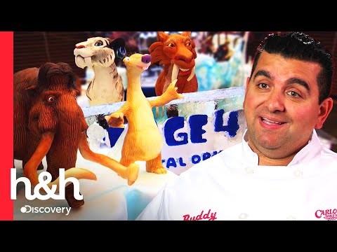 Ice Age movie creators are amazed by this cake | Cake Boss | Discovery H&H