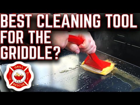 IS THIS THE BEST TOOL FOR CLEANING ANY GRIDDLE GRILL RESCUE FOR CERAMIC AND STEEL GRIDDLES!