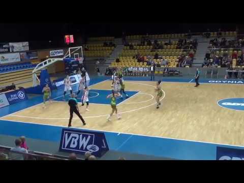 Basket 90 Gdynia - Virtus Eirene ECW 2018 04.01.2018. first half