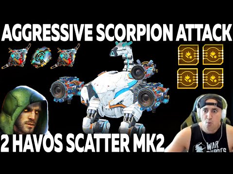 AGGRESSIVE SCORPION ATTACK! LOTS OF LIVING LEGENDS! WAR ROBOTS SCORPION 2 HAVOC SCATTER MK2 + SUPPR