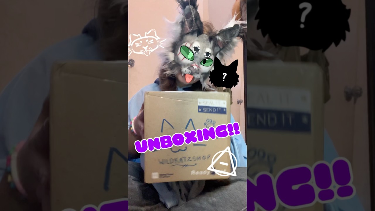 🐾 I definitely recommend! His Etsy is WildkatzShop! #therian #furry #theriangear #unboxing #fyp