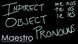 How to use INDIRECT OBJECT PRONOUNS with verbs like DAR and DECIR