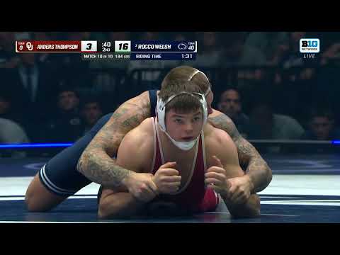 184 LBS: Penn State's Rocco Welsh vs. Oklahoma's Anders Thompson | Penn State Wrestling