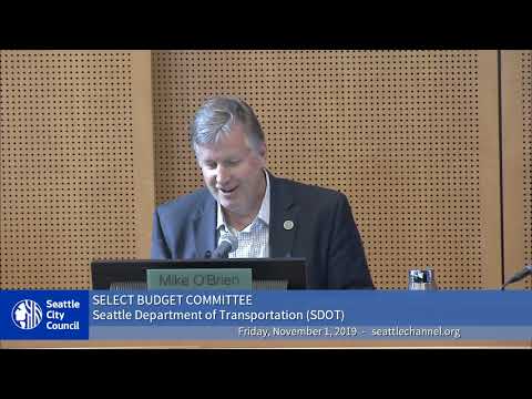 Seattle City Council: Select Budget Committee 11/1/19 Session II