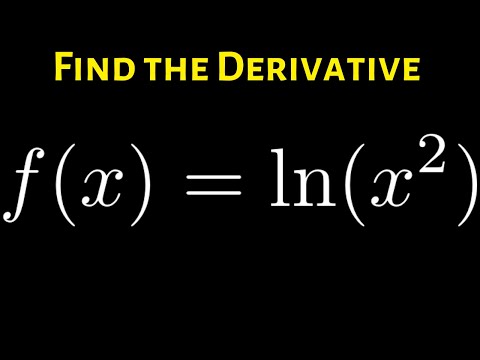 Find the Derivative of f(x) = ln(x^2) using the Power Rule for Logarithms