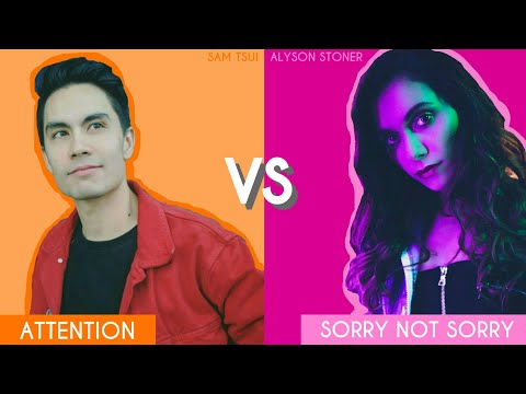 Attention VS Sorry Not Sorry (Sam Tsui & Alyson Stoner) - Lyrics