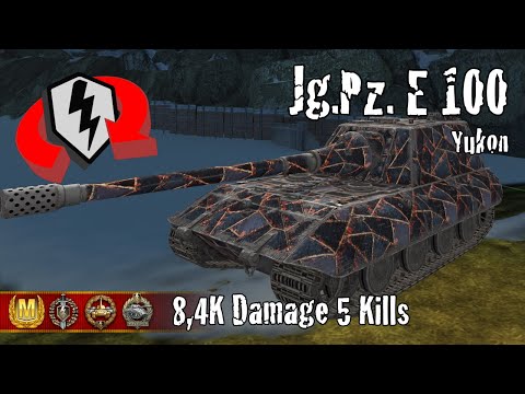 Jagdpanzer E 100  |  8,4K Damage 5 Kills  |  WoT Blitz Replays