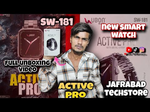 New Ubon Smart Watch Sw-181 2025/ Active Pro smart watch ubon / ubon smart watch unboxing& review