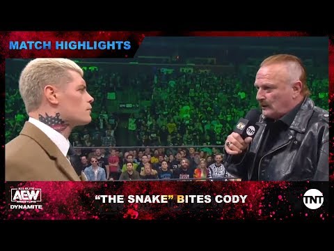 Jake "The Snake" Roberts makes his AEW debut and has harsh words for Cody