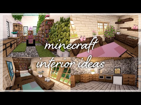 Minecraft Interior Ideas Tutorial | Cottagecore Minecraft House 🌸