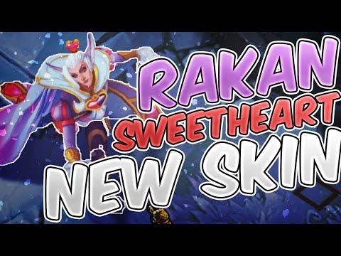 SWEETHEART RAKAN Skin Gameplay - New Rakan Skin - Rakan Sweetheart Skin - League of Legends