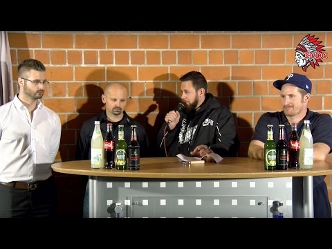9. Spieltag BEL 2016/17 - ECDC Memmingen - Ice Dogs Pegnitz - Pressekonferenz