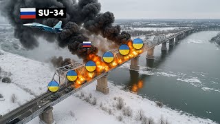Russian Su-34 Strikes Bridge Where Mercenaries Hid – Then THIS Happened…