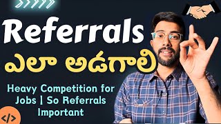 How to ask for Job Referral Telugu | Vamsi Bhavani