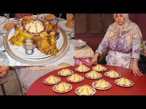 سلسلة أطباق بلادي المغرب (حلقة 36)/سفة الكسكس. دجاج بريستيج .ترتيب فواكه من يد محترفين