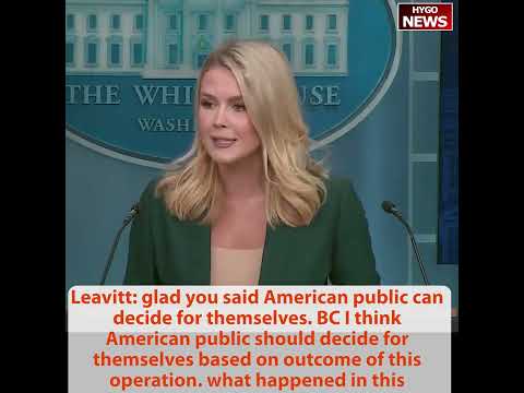 Leavitt: 'Won't Be Lectured by Democrats Who Left 13 Service Members in Afghanistan'; Signal Story 'Falling Apart by the Hour'