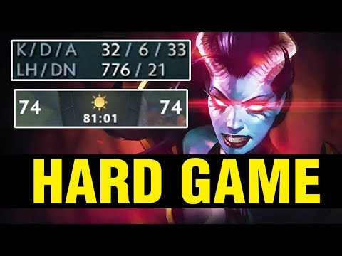 HARD GAME - Meracle Plays Queen of Pain WITH 32 KILLS - Dota 2