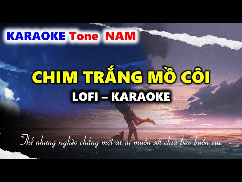 [Karaoke] Chim Trắng Mồ Côi Lofi Ver  x Phạm Thiêng Ngân ~ Tình anh như nước con sông dài