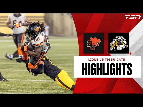 CFL WEEK 10: BC Lions vs Hamilton Tiger-Cats | FULL HIGHLIGHTS